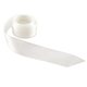 a white 100 yard roll - polyester ribbon 7/8