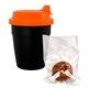 aerial view a orange travel hot chocolate bomb cup, image 1 of 2
