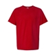 aerial view a athletic red comfortwash by hanes mens garment - dyed t - shirt, image 1 of 3