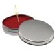 a silver aromatherapy candle tin