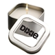 aerial view a silver aromatherapy candle tin, image 1 of 2