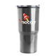 a silver the carova - 18 oz stainless steel auto tumbler - full color imprint