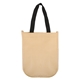aerial view a kraft-black kraft fashion tote bag, image 1 of 2