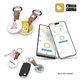 a group of powerstick spot pro bluetooth finder and key chain