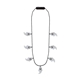 aerial view a white light up ghost necklace, image 1 of 2