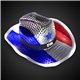 a red/white/blue red white blue led cowboy hat with black band