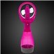 aerial view a pink pink water spray fan, image 1 of 4
