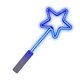aerial view a blue blue star neon wand, image 1 of 2