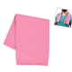 aerial view a pink recycled polyester rpet cooling sport towel, image 1 of 3
