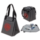 aerial view a charcoal pioneer cooler bag convertible table mat, image 1 of 5
