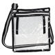 aerial view a clear diamond clear tpu satchel, image 1 of 2