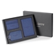 aerial view a blue pms 2767 toscano 3- piece gift set, image 1 of 2