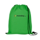 a green non woven drawstring backpack - full color