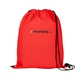 a red non woven drawstring backpack - full color