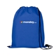 a blue non woven drawstring backpack - full color