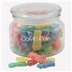 a clear glass jar jar with sour patch kids