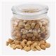 a clear glass jar glass jar filled with peanuts - patio