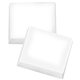 aerial view a white chocolate squares (milk or dark chocolate), image 1 of 2