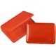 aerial view a translucent red translucent plastic boxes customizable storage solutions, image 1 of 2