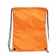 aerial view a orange drawstring with reinforced corners, image 1 of 2