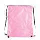 aerial view a pink drawstring with reinforced corners, image 1 of 3