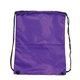 aerial view a purple drawstring with reinforced corners, image 1 of 2