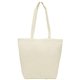 a beige 10 oz canvas tote bag - 17.75x15.75 inch