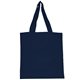 a navy cotton canvas tote bag