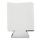 aerial view a white promotional custom collapsible faux neoprene can cooler cup holder, image 1 of 2