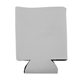 aerial view a grey promotional custom collapsible faux neoprene can cooler cup holder, image 1 of 2