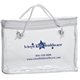a clear zippered cosmetic bag with rope handle