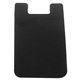aerial view a black roadrunner silicone cling cell / smart phone wallet, image 1 of 3