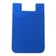 aerial view a blue roadrunner silicone cling cell / smart phone wallet, image 1 of 2
