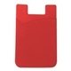 aerial view a red roadrunner silicone cling cell / smart phone wallet, image 1 of 2