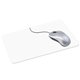 a white microfiber mouse pad