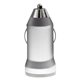 aerial view a silver nugget usb car charger / power adaptor, image 1 of 2