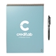 aerial view a turquoise rocketbook letter flip notebook set, image 1 of 6