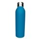 aerial view a bright blue halcyon(r) 17 oz deluxe bottle, laser engraved, small, image 1 of 2