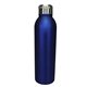aerial view a metallic blue halcyon(r) 17 oz deluxe bottle, laser engraved, small, image 1 of 2