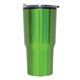 aerial view a green 20 oz ares tumbler, laser, standard, image 1 of 2
