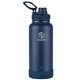 aerial view a midnight takeya(r) 32 oz actives with spout lid, laser, standard, image 1 of 2