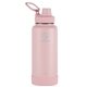 aerial view a blush takeya(r) 32 oz actives with spout lid, laser, standard, image 1 of 2