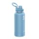 aerial view a bluestone takeya(r) 32 oz actives with spout lid, laser, premium, image 1 of 3