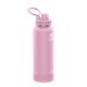 aerial view a pink lavender takeya(r) 40 oz actives with spout lid, laser, premium, image 1 of 3