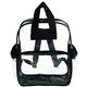 a black two - tone double handle backpack