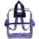 a purple two - tone double handle backpack
