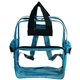 a teal two - tone double handle backpack