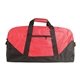 a red 600d polyester zippered duffle bag