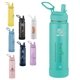 a group of takeya(r) 24 oz actives with straw lid, full color digital