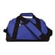 a blue travel jr. two - tone duffle bag
